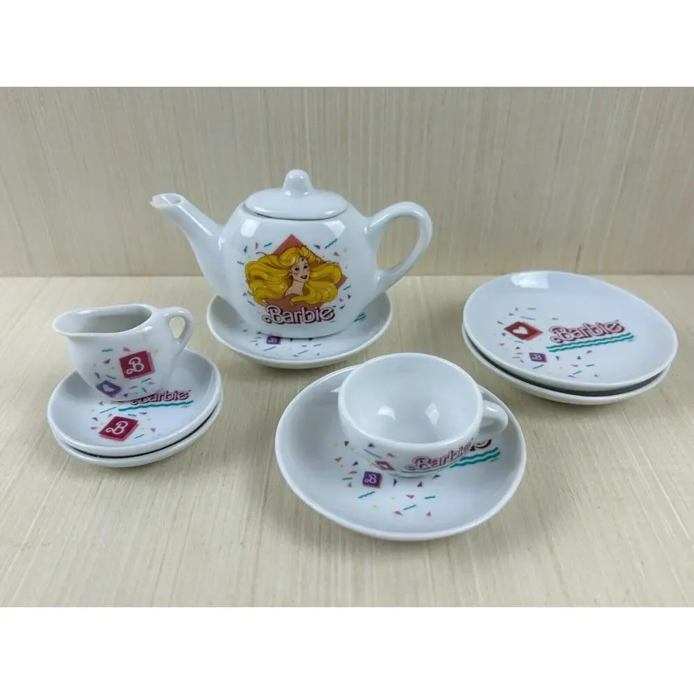 Set of 9 Pieces Vintage‎ Mattel Barbie Miniature Doll House Dish Set